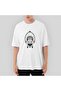 Native American Wolf Oversize White T-Shirt