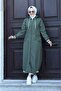 Rib Detailed Zippered Waterproof Full Length Long Trench Top Coat