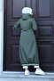 Rib Detailed Zippered Waterproof Full Length Long Trench Top Coat - 6