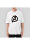 Avengers Logo 2 Oversize White T-Shirt