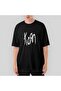 Korn Logo Oversize Black T-Shirt