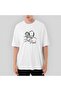 Daft Punk Drawing Oversize White T-Shirt XL