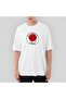 Karete Shotokan Red Circle Oversize White T-Shirt