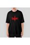 Slipknot Logo Red Oversize Black T-Shirt