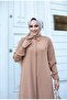 Long Ferace Tunic with Hidden Buttons and Buckle Detail on the Front - 4
