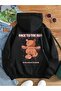 Women's Sweatshirt Face to the Sun Printed Hodies 3 Thread Compact Fabric (Cotton Inside)