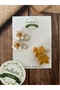 Natura Design Daisy and Bow 4-Piece Snap and Clip Buckle Set - 3
