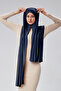 Women's Hijab Combed Shawl Ready Practical Snap-On Easily Wear Long Four Seasons Cotton Shawl