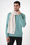 Men's Soft Textured and Knitted Detailed Knitwear Scarf Beige 25W4001