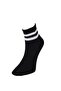 Unisex Black And White Striped College Socks 2 Pairs - 2