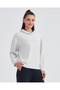 W Soft Touch Hoodie Sweatshirt Women's Gray Sweatshirt S232187-811 - 4