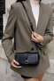 Black Women's Buckle Crossbody Bag - 4