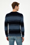 Men's Slim Fit Crew Neck Cobalt Sweater 50293115-Vr032 - 5