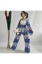 Patterned Kimono Set - 3