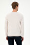 Men's Slim Fit Crew Neck Stone Melange Basic Sweater 50288888-Vr225 - 5