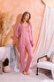 Robe-Style Lace Detail Pegasus Women's Pajama Set-Bridal Set- Wide Size Range - 5