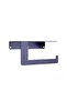 Modern design 2 pcs metal towel and toilet paper hangers set - 4