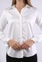 White Hidden Button Detail Shirt 4057A - 6