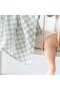 Multi-Purpose Organic Muslin Blanket - 100 x100 cm Mint Dama - 4