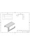 Modern design 2 pcs metal towel and toilet paper hangers set - 6