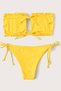 Brazilian Model Gathered Tie-Up Bikini Bottoms - 3