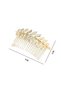 Gold Color Greek Goddess Leaf Comb Buckle - 3