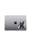 Black Wolf Dog with Glasses Sticker - Car, Motorcycle, Helmet, Laptop, Glass 13X10 cm - 4