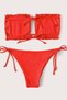 Brazilian Model Gathered Tie-Up Bikini Bottoms - 3