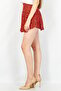 Women Regular Fit Allover Print Mini Skirts, Red - 3