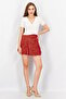 Women Regular Fit Allover Print Mini Skirts, Red - 2