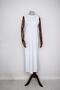 Mercerized Sleeveless Dress - White