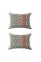 Set of 2 Ds90 - Double Sided Rectangular Throw Pillow Covers - 2