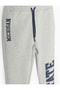 Jogger Sweatpants with Tie Waist and Print Detail Pocket - 3
