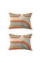 2-Piece Ds73 - Double-Sided Rectangular Throw Pillow Cover Set - 2