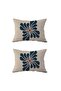 2-Piece Ds115 - Double-Sided Rectangular Throw Pillow Cover - 2