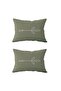 2-Piece Ds78 - Double-Sided Rectangular Throw Pillow Cover - 2