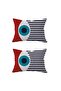 Double Sided Rectangular Throw Pillow Cover 2-Piece DS43 - 2