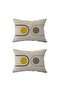 Double Sided Rectangular Throw Pillow Cover 2-Piece DS29 - 2