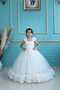 Girl's Evening Dress - Princess Model, Double Layer and Ruffle Sequin Embroidered
