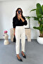 Zr Lowa Off-White Flat Trousers - 5