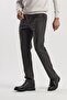 Black Comfort Fit Elastic Waist Side Pocket Trousers - 3