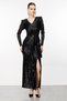 Rochie cu paiete Modailgi neagră - 2