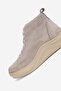 Women's Beige Nubuck Genuine Natural Leather 36-41 Size Elastic Lace-Up Padded Heel Boots & Booties - 8