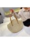 Cream Color Round Handmade Paper Rope Knit Shoulder Bag |   - Gift - 5