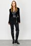 Modailgi Leather Belted Jacket Black