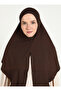 Çeneli Spor Micro Scarfs Hijab - Light Brown - (St026), (Id 7802608) - 4