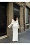 Women's Madonna Collar Patterned Knitwear Dress - 5