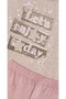 Girl's suede leggings and sweatshirt set - 3
