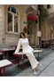 Women's Patterned Bell Sleeve Knit Dress - 4