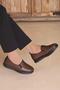 Women's Black Classic Shoes Orthopedic Mother Shoes Mother Ballerina Shoes Mother Women g - 3